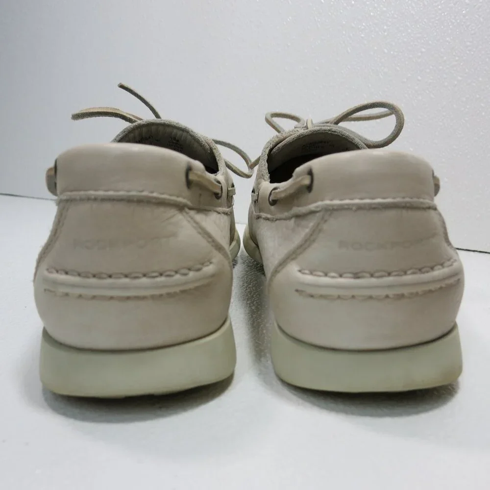 Rockport Genuine Handsewn Leather Deck Boat Shoes Men's Footwear Zapatos 13 M